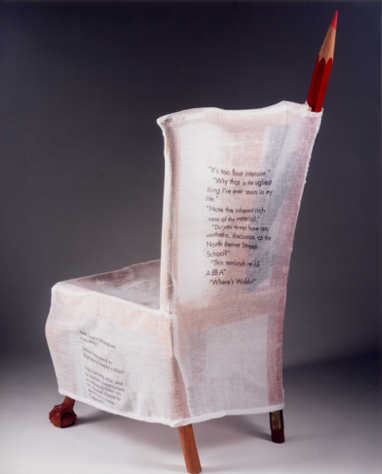 Pencil Chair Drag rear view. Pencil Chair Drag rear view.